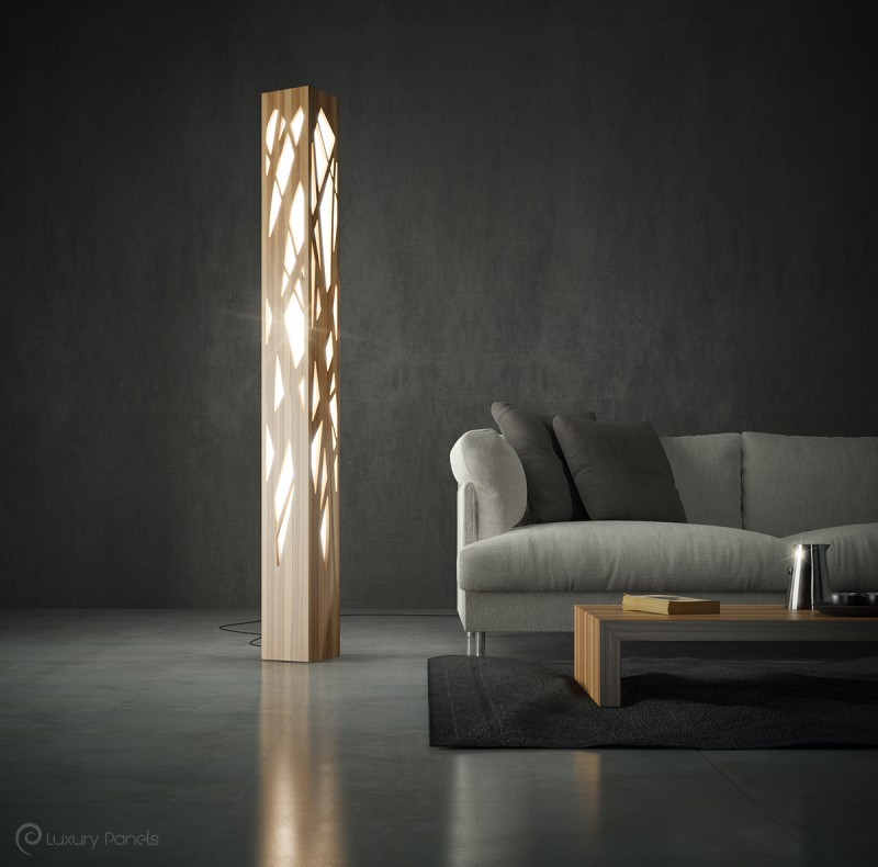 Plywood Floor Lamp